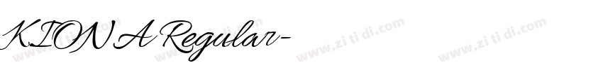 KIONA Regular字体转换 KIONA Regular字体转换